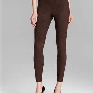 Brown suede leggings